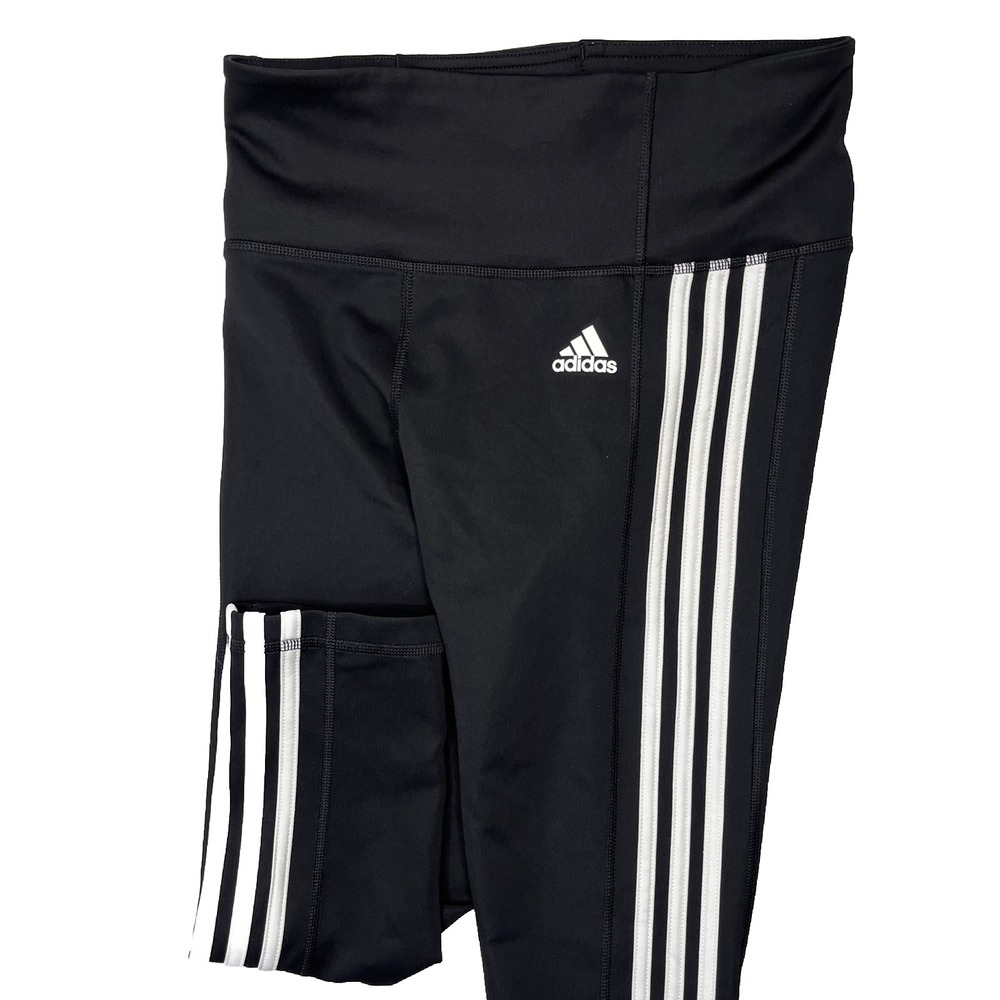 Adidas Climalite 7/8 Training Leggings Womens S Black Athletic Workout Pants